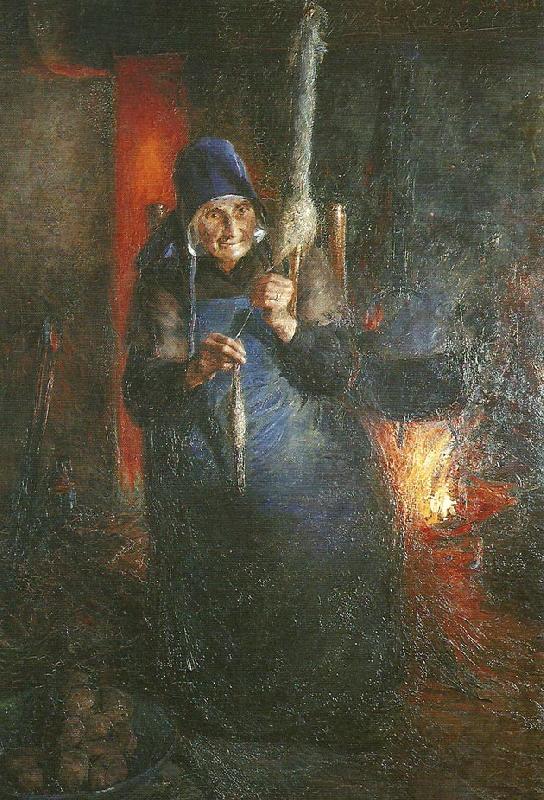 Ernst Josephson Spinnerskan oil painting picture